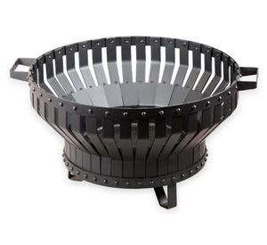 Brasero remache doble 40x60x60 cm negro