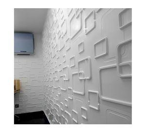Lamina pared PVC Aro blanco 50x50 cm 1.5 mm