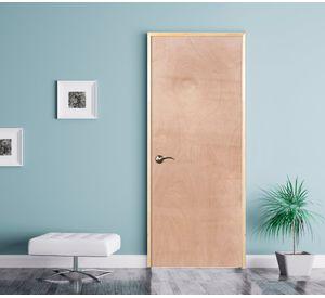 Puerta terciado derecha kit precolgado 90x200 cm