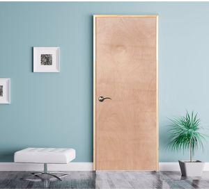 Puerta terciado derecha kit precolgado 80x200 cm