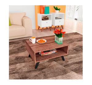 Mesa de centro rectangular Espacios 35x60x50 cm rustico