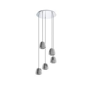 Lámpara colgar 5L E27 Albarino plata Eglo