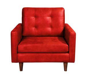 Sofá Nápoles cuero rojo Latam Home