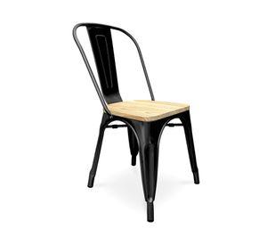 Silla Tolix negro/natural Form Design