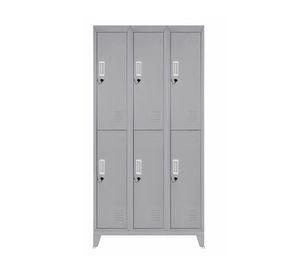 Locker 6 puertas gris Maletek