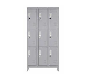 Locker 9 puertas gris Maletek