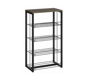 Estante 4 niveles Home Design  legno/negro