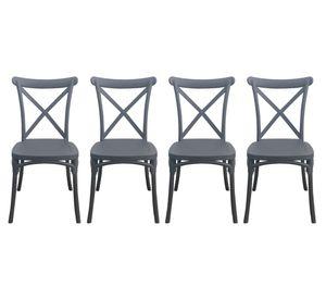 Silla Stack gris 4 unidades Idetex.
