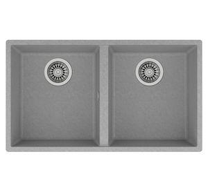 Lavaplatos granito bajo encimera Square 2C-760 Stone grey 20x76x43.5 cm