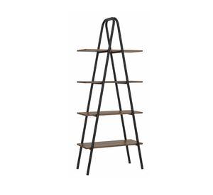 Estante 4 niveles Connect  legno/negro mate