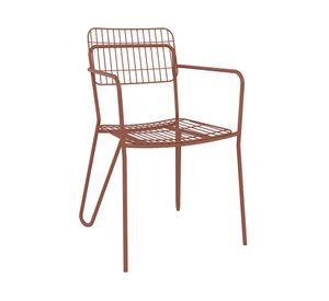Silla comedor acero Milano oro envejecido