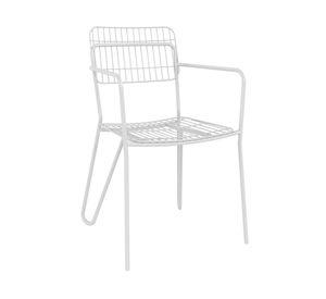 Silla comedor acero Milano blanco