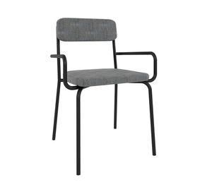 Silla comedor acero Lenox gris