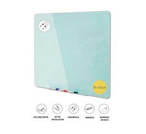 Pizarra vidrio 60x90 cm blanco