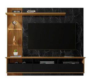 Panel TV 60'' Trend negro mármol/canela