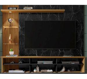 Panel TV 60'' Trend negro mármol/canela