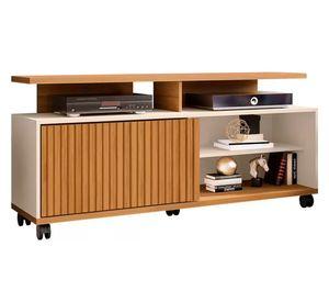 Rack TV 52'' Topazio blanco invierno/canela