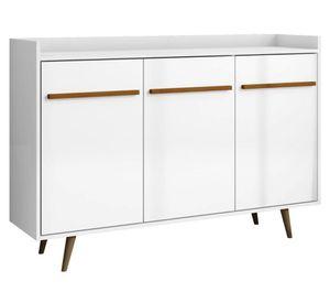 Buffet 3 puertas Quartzo blanco