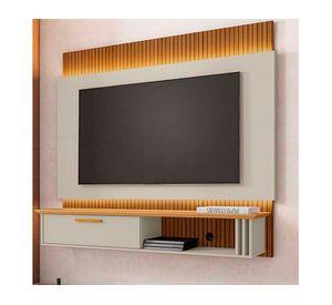 Panel rack TV 65" Paris blanco invierno/canela