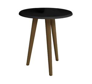Mesa auxiliar lateral Brilha negro 48x44x44 cm