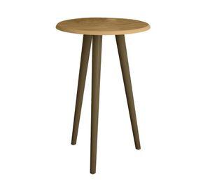 Mesa de apoyo lateral Brilha canela 63x44x44 cm