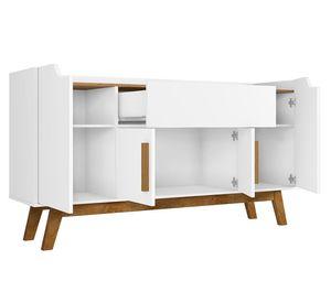 Buffet 1 cajón Future blanco/canela