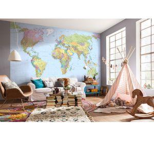 Fotomural Wold map XL 368x248 cm