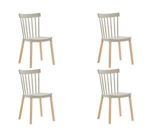 Silla Style beige 4 unidades Idetex