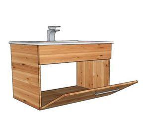 Mueble vanitorio 68 cm natural Tebisa