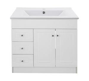 Mueble vanitorio 100 cm B100PHI-B+P-100 blanco Domsa