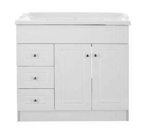 Mueble vanitorio 100 cm B100PHI-B+F-100 blanco Domsa