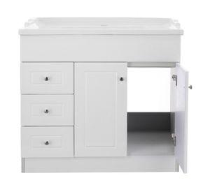 Mueble vanitorio 100 cm B100PHI-B+F-100 blanco Domsa