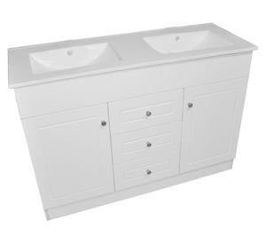 Mueble vanitorio 120 cm BD-120-PH+P120D blanco Domsa