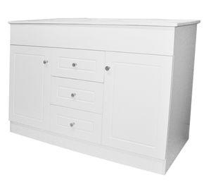 Mueble vanitorio 120 cm BD-120-PH+P120D blanco Domsa