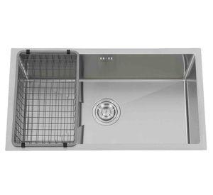 Lavaplato 40 cm bajo encimera gris