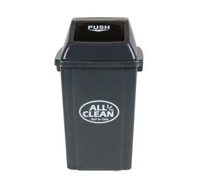 Basurero reciclaje 60 litros gris