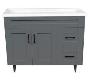 Mueble vanitorio 100 cm BM-DELUXE-100SKG+F-1 gris