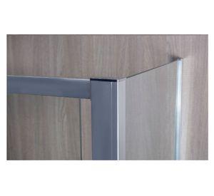 Set mampara corredera esquina 130x70 cm
