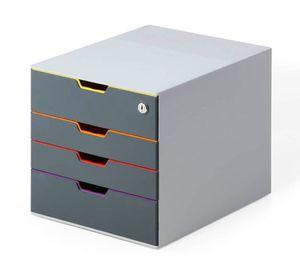 Cajonera Varicolor 4 cajones gris