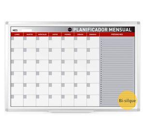 Pizarra magnética planificador 60x90 cm blanco
