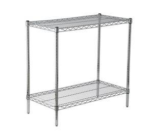 Estante acero cromado 2 repisas OLYC183633-2