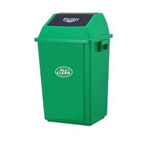 Basurero reciclaje 60 litros verde