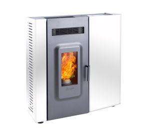 Calefactor Pellet 9400W Slim blanco
