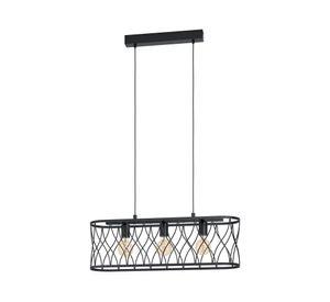 Lámpara colgar 3L E27 Giltspur negro