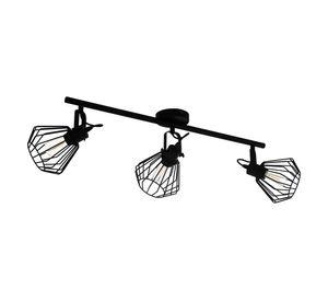 Foco sobrepuesto 3L E27 Tabillano negro