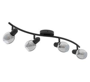 Foco sobrepuesto 4L E14 Pollica negro