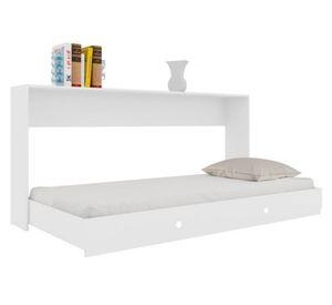 Cama plegable horizontal 1 plaza América blanco