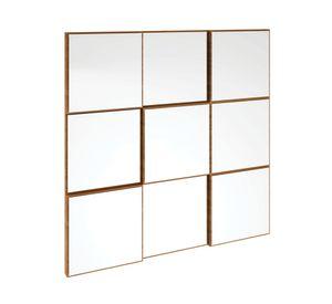 Espejo 75x75 cm TB86 café