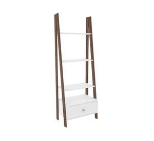 Estante velador Scala 180x63x40 cm blanco/rústico