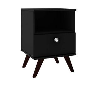 Velador 1 cajón Retro negro